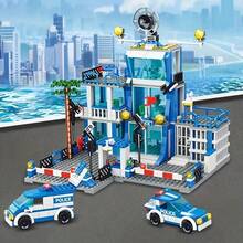 City Bus Station Building Model Toy Set, City Bus Depot Blocks Toy, Birthday Gift, Halloween And Christmas Gift - Multicolor - View 9