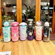 Sanrio (600ml)水瓶 - 耐高温 - 316 不锈钢，办公室、露营、居家、学校、送给女朋友、送给孩子生日、送给圣诞节（--Melody--Hangyodon-） - 彩色 - 查看 4