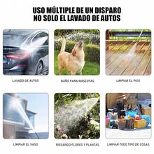 NINOTO Pistola de agua Para Lavado Autos Portatil Hidrolavadora Electrica para lavar carro - Negro - Ver 7