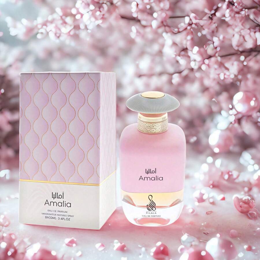 UNISEX PERFUME-Amalia Risala For Men And Women-Fresh Floral-Fruity Perfume - Perfect For Spring And Summer, Light And Natural Fresh And Light Aroma, Ideal For Daily Use, Intense And Addictive Fragrance With Vibrant Notes, Long-Lasting Perfume For Special Occasions, Soft Fragrance That Adapts To Any Time Of Day, Formulated With High Quality Ingredients And Essential Oils, Elegant And Minimalist Packaging, Perfect For A Gift, Iconic Bottle With Handcrafted Details, Competitive Prices Online, Perfect For A Gift For Christmas, Valentine's Day, New Year, Ideal For Going Out, For A Romantic Dinner, For An Exclusive Date - Floral - View 1