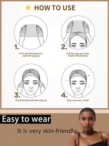 Gorro de peluca transpirable natural - Nailon transparente ultradelgado, gorro calvo ligero y elástico para pelucas con encaje frontal, uso cómodo en verano para mujeres