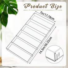 1 件透明亚克力多功能桌面可堆叠隔间盒，高清晰度亚克力桌面整理盒，太阳镜展示架，6 槽眼镜展示架，性别揭秘派对，非常适合生日、婚礼、派对，是送给同事、朋友和家人的完美礼物，适合返校 - 無色 - 查看 10