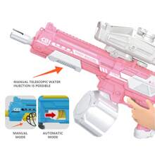 Pistola ad acqua elettrica Byson ricaricabile per bambini, adolescenti e adulti, con assorbimento dell'acqua elettrico ad alta potenza e gittata lunga, ideale per piscina e divertimento all'aperto in estate