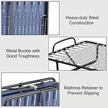 Twin Folding Bed With 5 Inch Mattress Twin Size, Rollaway Bed With Memory Foam Mattress, Portable Fold Up Guest Bed With Steel - 1 - View 7