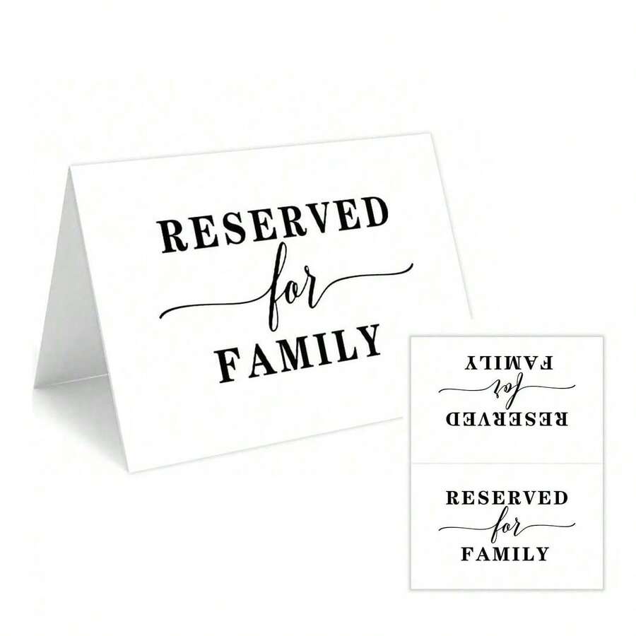 20 Reserviert Schilder Für Hochzeiten & Events - Tischkarten Mit Namenszeile Weiß