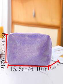 1pc Elegant Star Velvet Octagon Makeup Bag, Portable Handheld Cosmetic Bag, Large Capacity Makeup Organizer Pouch, Gold Star Sparkling Glam Ladies Clutch, Included In Link Is Makeup Bag Set