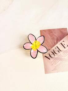 1pc/3pcs/6pcs Children Cute Hand-Painted Floral Hair Clips, Encounter Colorful Spring Flower Series, Handmade Floral Hair Clips To Fasten Spring Sunshine In Hair, Unlock Spring Exclusive Colors - Multicolor - View 9