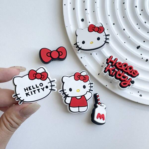 Sanrio Sanrio Hello Kitty Cartoon Figure DIY Shoes Buckle Detachable Cute Fashion Decoration Accessories Gifts