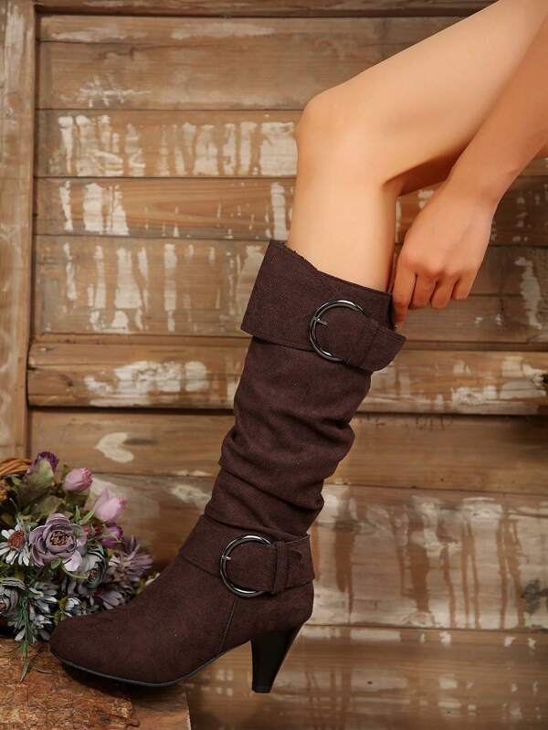 2024 New Fashionable & Versatile Embroidered Ankle Boots, Chelsea Boots, Knee-High Boots