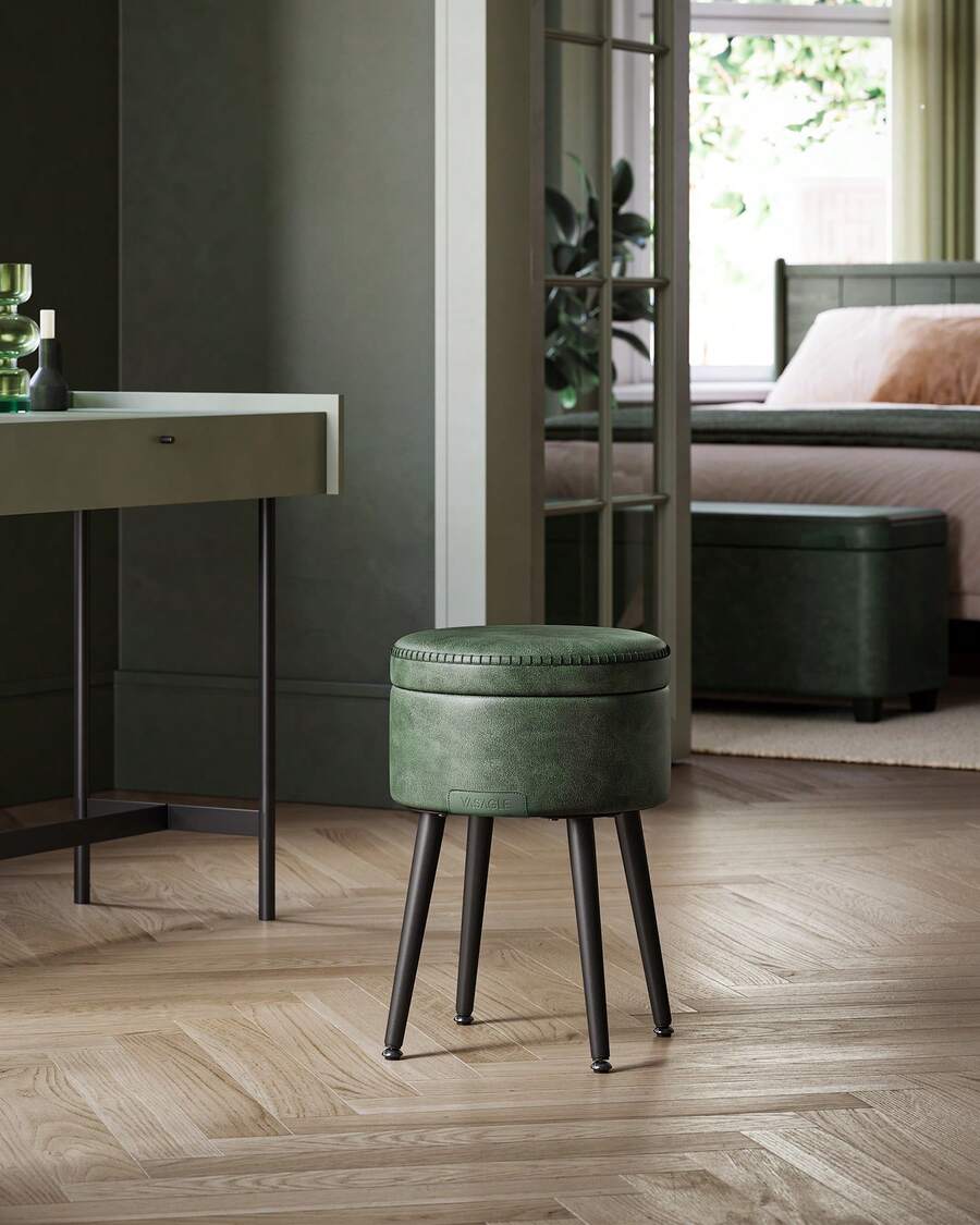 Ottomans - Olive Green - View 1