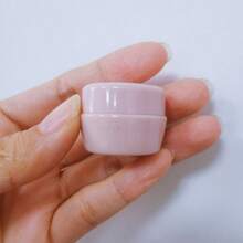 2 PEÇAS Embalagem de Amostra de Cosméticos em Frasco de Plástico PP de 5g, Creme Facial de Cogumelo