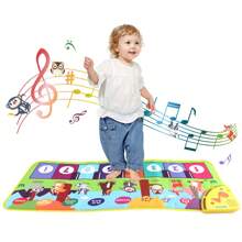 Alfombra de piano musical multifuncional para niños, estera de baile de teclado para bebés y niños pequeños con 8 sonidos de animales, juguete de educación temprana, regalo de Navidad y cumpleaños para niños