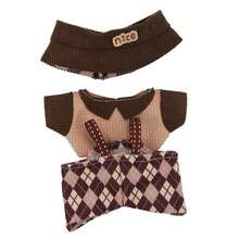 3pcs/Set Bib Pants, Top, And Headband Set, Cute And Fashionable Accessories (Excluding Plush Doll) - Multicolor - View 4