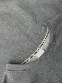 基础款纯棉男士T恤蜘蛛侠元素印花罗纹撞色学院风春夏新款柔软透气男士碎花灰色短袖上衣运动男装