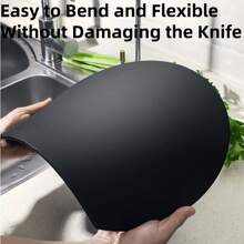 1pc Antibacterial Cutting Board, Reversible, Kitchen Meat And Veggie Separating Cutting Mat, Anti-Mold