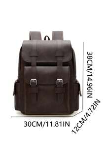 حقيبة ظهر للكمبيوتر المحمول بحجم 14.7بوصة سعة كبيرة للمراهقين البنين الرجال من جلد البولي يوريثان، حقيبة ظهر مدرسية ذات سوست عالية الجودة شنطه جامعه شنط جامعات شنطة ظهر للسفر حقيبه جامعه