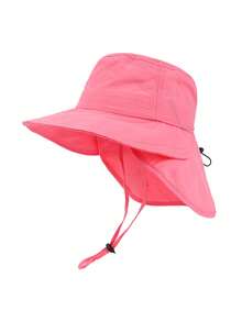 1 件速干婴儿/儿童太阳帽，带大披肩和宽边，适合夏季儿童男孩女孩户外活动、公园、海滩、游泳防晒帽 - 彩色 - 查看 9