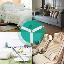 4/8 pièces de sangles élastiques réglables avec attaches - support de drap-housse, utilisé pour sécuriser la literie, très adapté pour le lit, le matelas, le canapé, la nappe, pince d'ajustement universelle