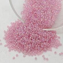 1300 颗，直径 2 毫米的微型彩色玻璃种子珠，适合手工 DIY，可用于制作手链、项链、戒指、可穿戴配饰