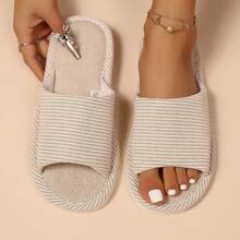 Nova Moda Fofa Feminina, Delicada, Fofa, Divertida, de Cores Simples e Frescas, Nova e Elegante para o Lazer Diário em Casa, Dormitório, de Sola Grossa que Não é Fácil de Quebrar, Quente, com Travamento de Temperatura e Respirável, com Absorção de Umidade