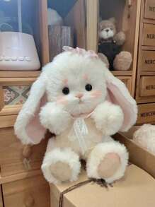 1pc Lilian Floppy Ear Rabbit DIY Handmade Craft Kit, Cloth Plush Doll Rabbit Gift, Holiday Gift, Birthday Gift, Decor, Cute Appearance, Gift, Doll, Game