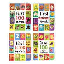 4 Different Styles Of Children's Enlightenment English Books Are Rich In Content And Bright Colors, Which Can Improve Children's Cognition And Exercise Children's Brain Christmas,Thanksgiving,New Years "S Gifts,Back To School