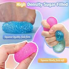 1.6Inch Textured Mini Stress Balls: 1/2/3/6/9Pack High Density Solid Squishy Toys, 1.6" Small Sensory Fidget For Kids Adults, Quiet Anxiety Relief Item For Classroom, Malt Sugar Filled, Prizes For Students - Multicolor - View 5