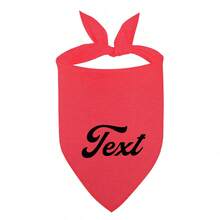 Customizable Pet Bibs, Dog Bandanas, Cat Scarves - Choose Name, Text, Fonts, Colors - Personalized Accessories With Diverse Options - Multicolor - View 18