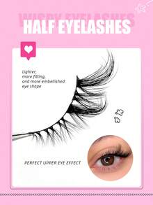 Asiteo 7 Pairs Natural Looking Eyelash Extensions, Lengthening With Cat Eye Corners, Fluffy And Soft, Suitable For Everyday Wear - Cat Eye Lashes - View 2
