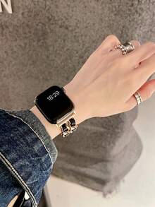 1 件女式不锈钢表带，兼容 表带，兼容 42 毫米 38 毫米 40 毫米 41 毫米 44 毫米 45 毫米 46 毫米 49 毫米时尚智能手表替换表带，适用于系列 Ultra2 Ultra SE2 SE 11 10 9 8 7 6 5 4 3 2 1，可作为返校学生的礼物 - 玫瑰金 - 查看 3