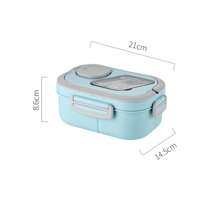 [Conjunto de Marmita Térmica] 2 Peças Conjunto de Marmita com Grade Multicamadas - Marmita para Adultos de 1200ml com Talheres, Reutilizável, Adequado para Escola, Escritório, Piquenique ao Ar Livre, Material Seguro, Suprimentos Escolares