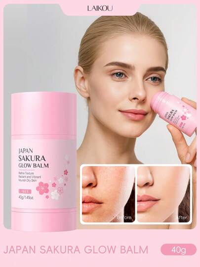  1 件 LAIKOU 日本樱花亮肤保湿霜，40 克，温和保湿面霜，滋养修复面部肌肤，适合女性、妈妈、妻子、姐妹、青少年、女朋友等，旅行装护肤品。