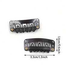 20/40/50件发夹接发夹33毫米金属扣头发U型夹接发夹假发纬纱假发U型金属扣女士金属假发梳夹接发 - 彩色 - 查看 14