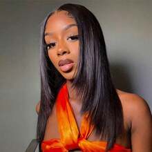 Straight Bundles Human Hair  Brazilian 24 26 28 30 Straight Hair 4 Bundles 100% Unprocessed Virgin Hair Weave Bundle Human Hair Extensions For Women  Natural Color - Natural Black - 查看 6