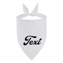 Customizable Pet Bibs, Dog Bandanas, Cat Scarves - Choose Name, Text, Fonts, Colors - Personalized Accessories With Diverse Options - Multicolor - View 24