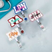 Niestandardowa odznaka na szpuli Słodkie imię PA LAB LPN TECHNIK MD RMA BSN EMT CNA LVN RN ID Odznaka na szpuli Pielęgniarka Kolega Personel Szpital Lekarz, Trwała, Kolorowa, Słodka, Uroczy, Zabawna, Kawaii, Y2K, Stylowa, Uniseks, Swobodna, Niestandardowa, Spersonalizowana, Unikalna, Dostosowana, Idealne prezenty dla niego, Idealne prezenty dla niej, Jej, Chłopaka, Dziewczyny, Rodziny, Przyjaciół