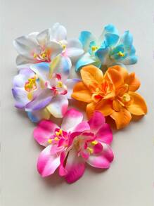 10 Stücke zufällige Farbe Frauen Hibiskus Haarclips, Hawaii Blumenclips, Pflaumenbüten-Schaum-Haarclips, Hawaii Tropen Party Dekorationen, Strand Schwimmbad Urlaubskleidung, Hawaii Party Zubehör Klauen Clips Haarclips Haarspangen
