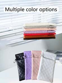 1 件时尚皮革眼镜收纳袋、太阳镜和处方眼镜拉链盒、双层眼镜收纳袋