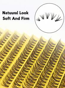 Wimpernkläppchen-Falsche Wimpernverlängerung, 200 Clusters individuelle Wimpern-Extensions, D-Ringel-Cluster-Wimpernverlängerung 8-16 mm, wiederverwendbare flauschige individuelle Wimpern-Cluster - DIY-Wimpern für Anfänger, Geschenke zum Valentinstag für junge Mädchen