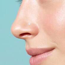 CIZME 4pcs Transparent Nose Studs, 18G/20G Star/Heart Shaped Clear Bone L-Shaped Nose Rings, Nose Piercing Jewelry, Women Nose Studs - Clear - View 3