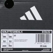 Adidas Toddler Boys' ADILETTE SANDAL K Athletic Sandals IH3632 - Blue - View 7