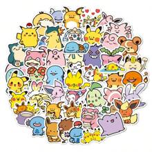 pokemon 50pcs Pokemon Stickers Small Size Children's Suitcase Computer Pokemon Waterproof Stickers Water Cup Tablet Greeting Card Decoration DIY Creative Stickers Surprise Gift Party Gift