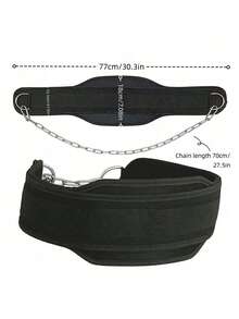 1 chiếc đai lưng tập tạ Neoprene có dây xích dùng cho tập thể hình, tập kéo xà, tập tạ, tập sức mạnh, dây đai thắt lưng - Nhiều màu - Xem 3