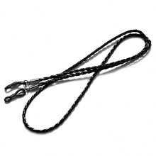 1pc Handmade PU Leather Eyeglass Chain, Unisex Anti-Slip Sunglasses Lanyard, Minimalist Style Eyewear Cord Necklace, Glasses Accessories