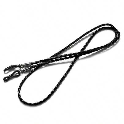 1 pieza Cadena para gafas de PU hecha a mano, cordón para gafas de sol antideslizante unisex, estilo minimalista, accesorio para gafas