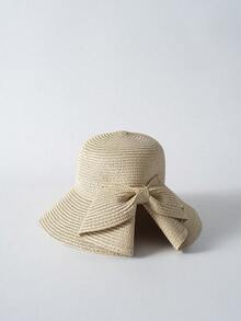 Tropiscape 1顶女士草帽，带蝴蝶结和宽帽檐，适合春夏海滩郊游，户外新款时尚防晒帽，营造度假氛围，放松身心，适合海滩、秋季、圣诞节、冬季等场合，是圣诞节礼物的理想之选。 - 多色 - 查看 9