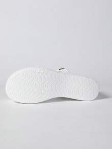 Dép xăng đan đế xuồng quai ngang dáng rộng dành cho nữ, thoáng khí, thoải mái, đế mềm mại, thích hợp cho mùa xuân hè. - trắng - Xem 10