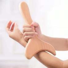 Outil de massage en bois en forme de queue de poisson, massage musculaire de tout le corps, massage multifonctionnel de différentes parties du corps, convient pour une utilisation à domicile
