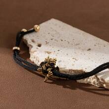 1pc Vintage Chinese Dragon Zodiac Bracelet, Unisex Fashion Accessory, Stylish Bangle, Ideal Gift