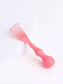1pc Comb Cleaner Air Bag Massage Comb Cleaning Brush Home Air Cushion Massage Comb Cleaning Claw Cleaning Tool Comb Brush Untangle Hair Brush Cleaning Tool Hair Brush Cleaner Rake Comb Cleaning Brushes Mini Hair Brush Cleaner Tool For Removing Hair Dust Home And Salon Use(Random Style) - Pink - View 8
